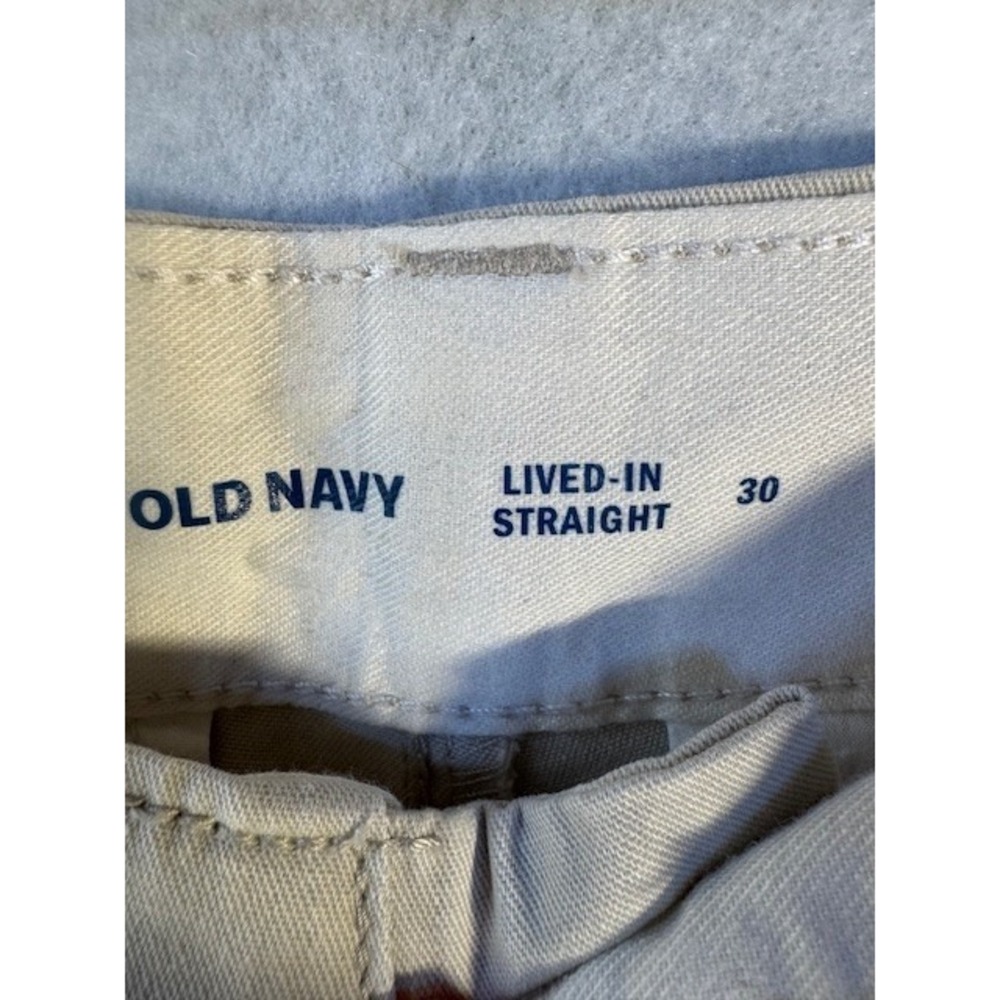 Old Navy Chino Shorts Mens 30 Khaki Tan Slim Flat Front 10" Inseam Preppy NWT - Picture 4 of 8